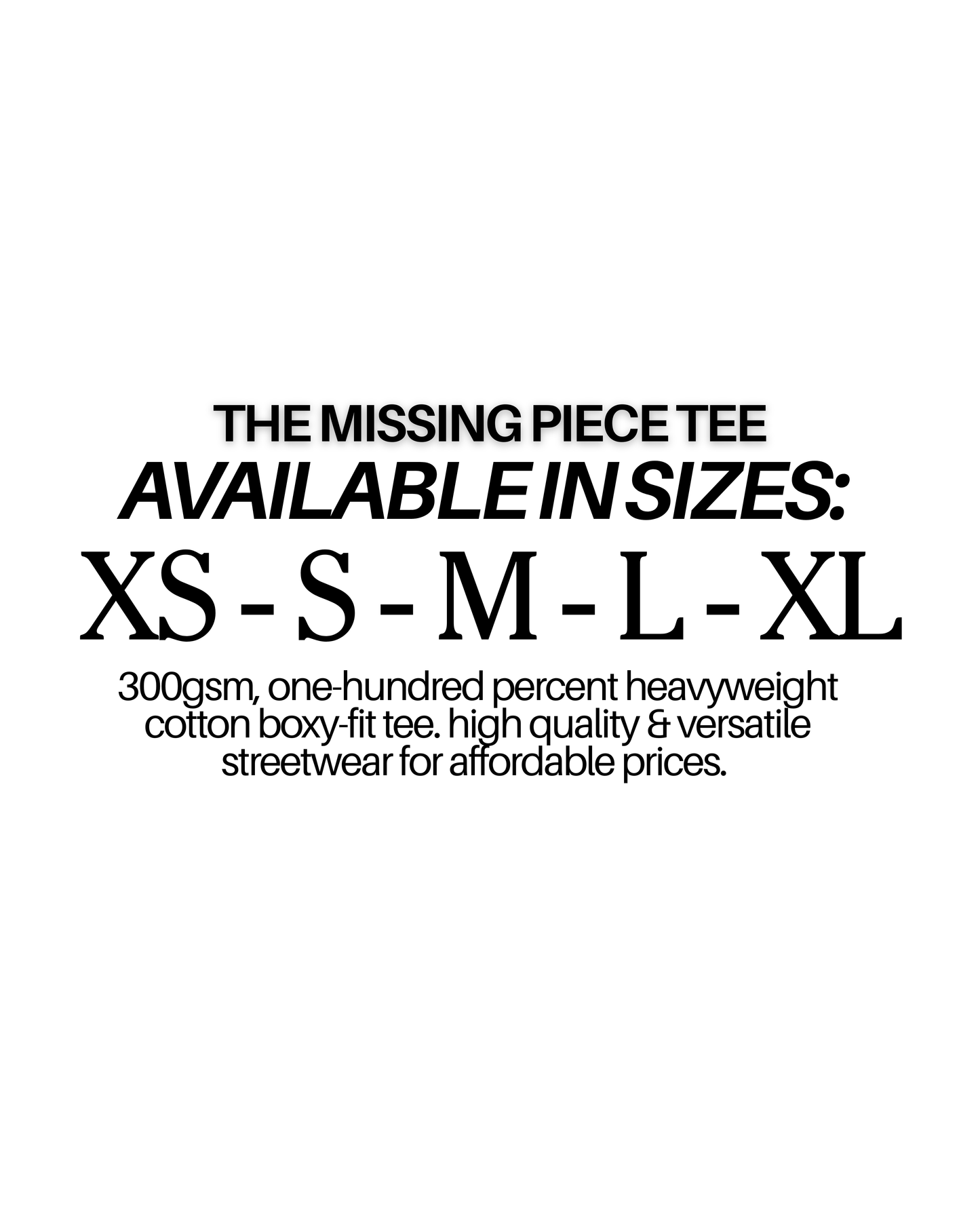 The Missing Piece Tee